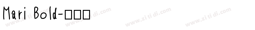 Mari Bold字体转换